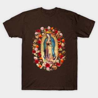 Our Lady of Guadalupe Mexican Virgin Mary Mexico Catholic Saint T-Shirt